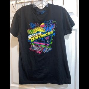 Social Distancing Since 1985 Adult Men's T-Shirt Size M